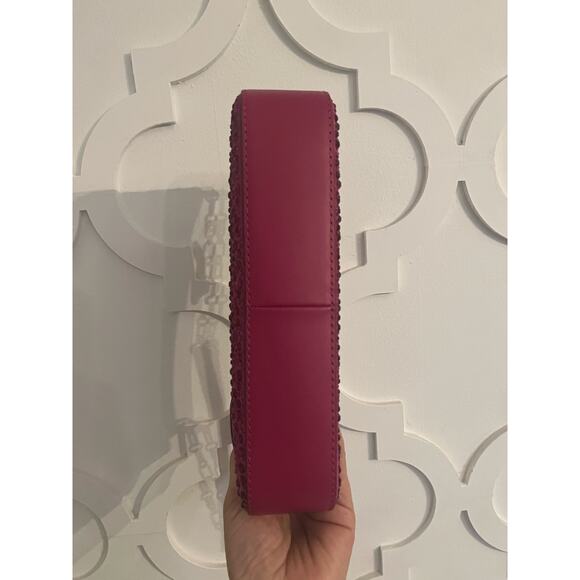 NEW Michael Kors - Mid Chain Pouchette Leather Pink (Ret. $278) - Picture 4 of 6